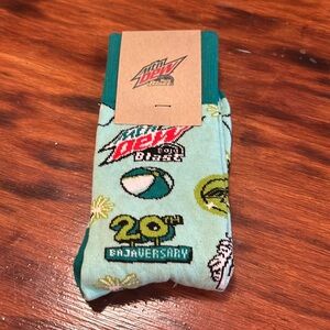 Mtn Dew 20th anniversary socks